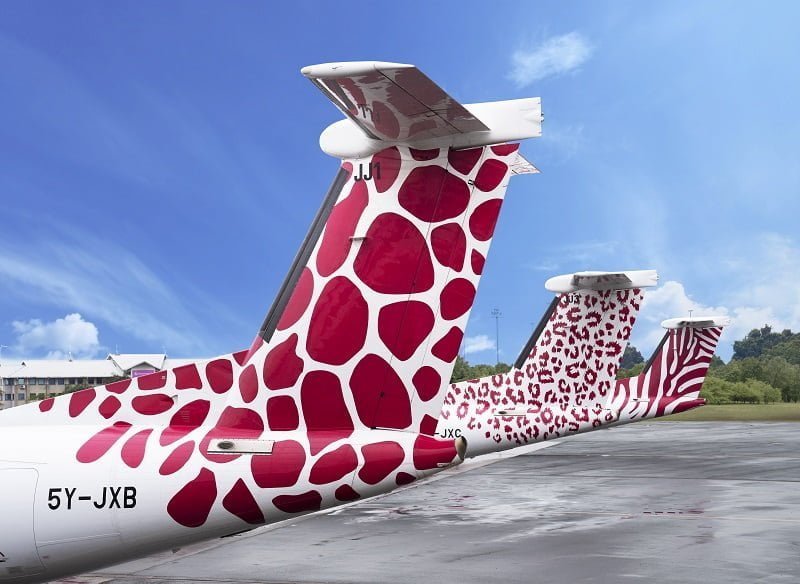 Jambojet Morning Mombasa-Nairobi flight