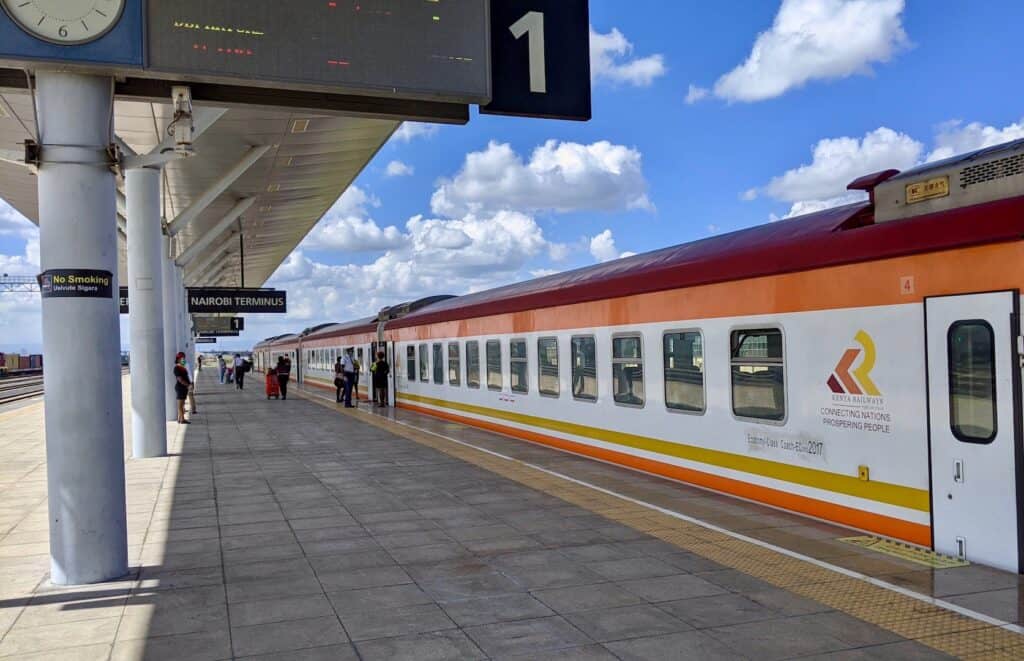 Traveling on the Madaraka Express (SGR)