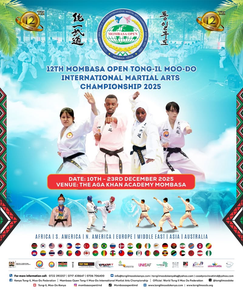 12TH MOMBASA OPEN TONG-IL MOO-DO INTERNATIONAL MARTIAL ARTS CHAMPIONSHIP 2025