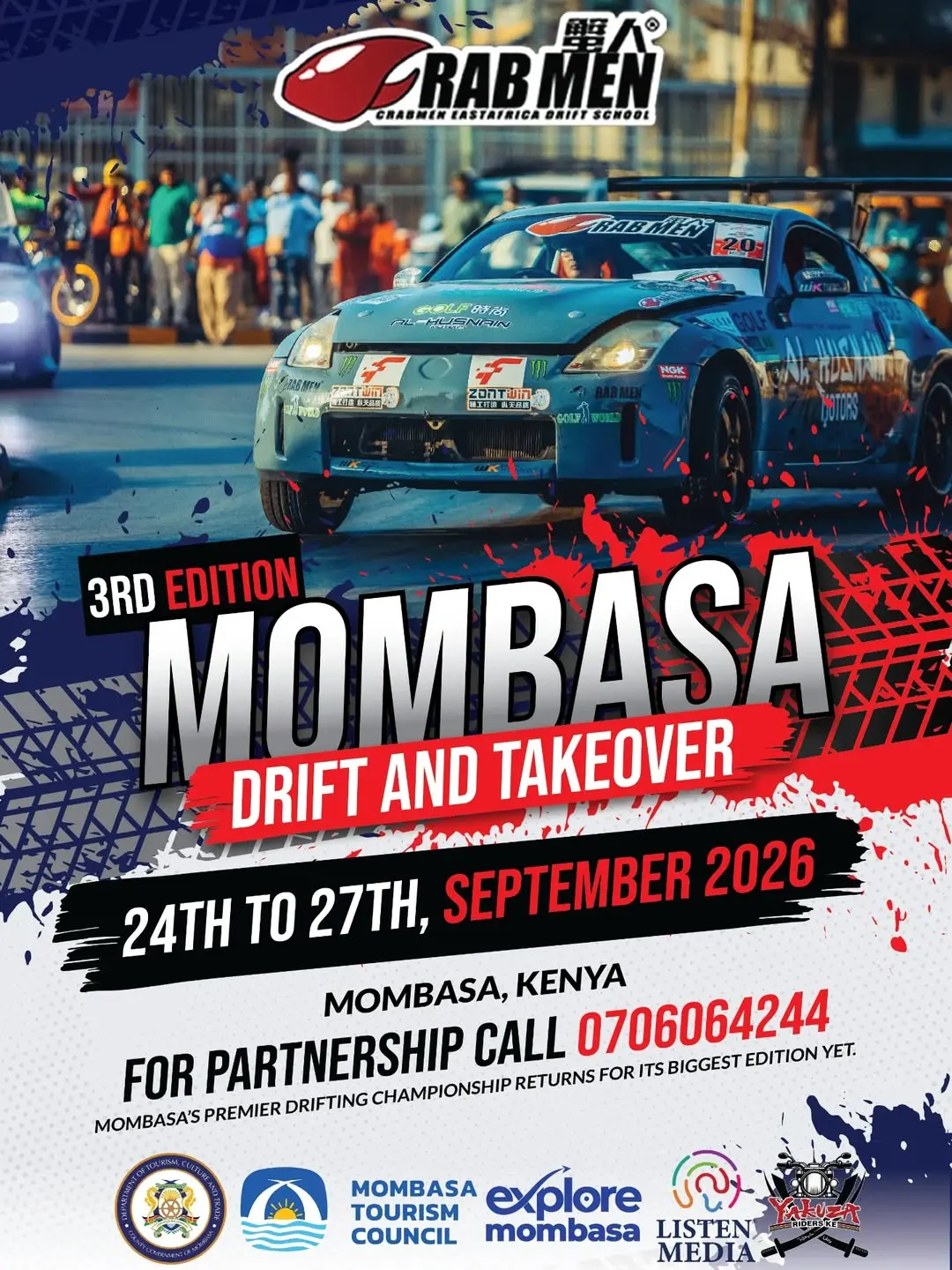 Crabmen EA Mombasa Drift & Takeover – 3rd Edition