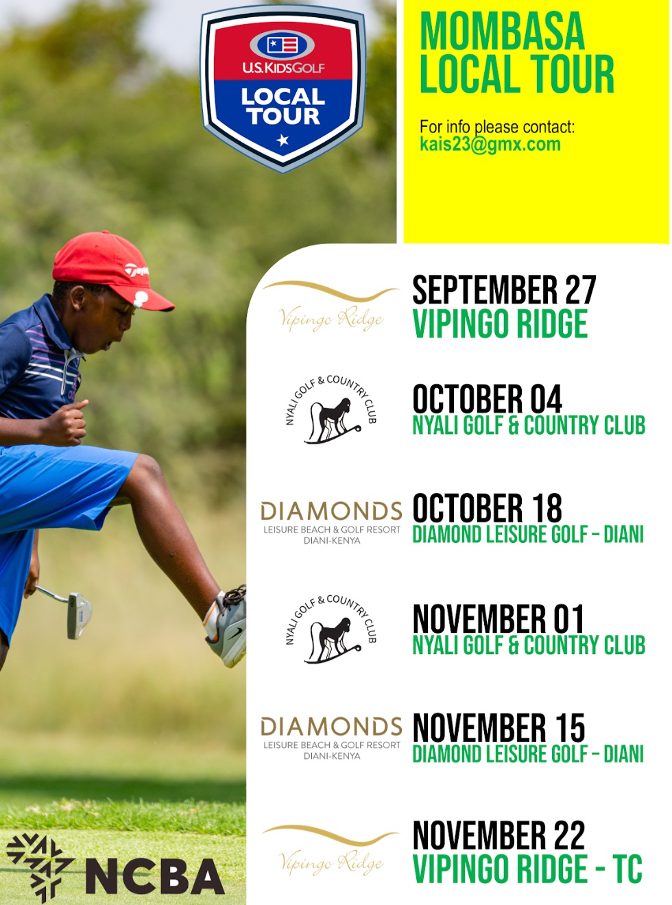 U.S. Kids Golf Mombasa Local Tour 2026