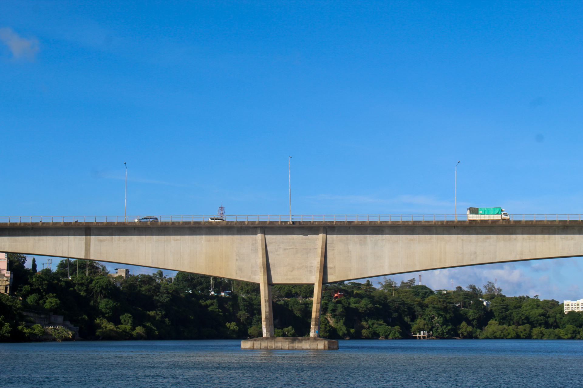 Kilifi Bridge viewed from Kilifi Creek during the Cassandraville sail